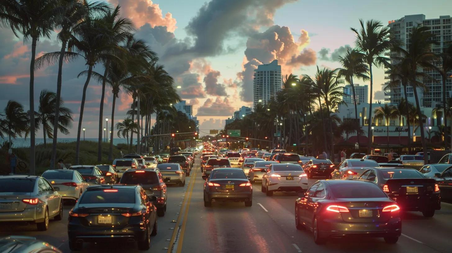Causas de accidentes automovilísticos en Miami