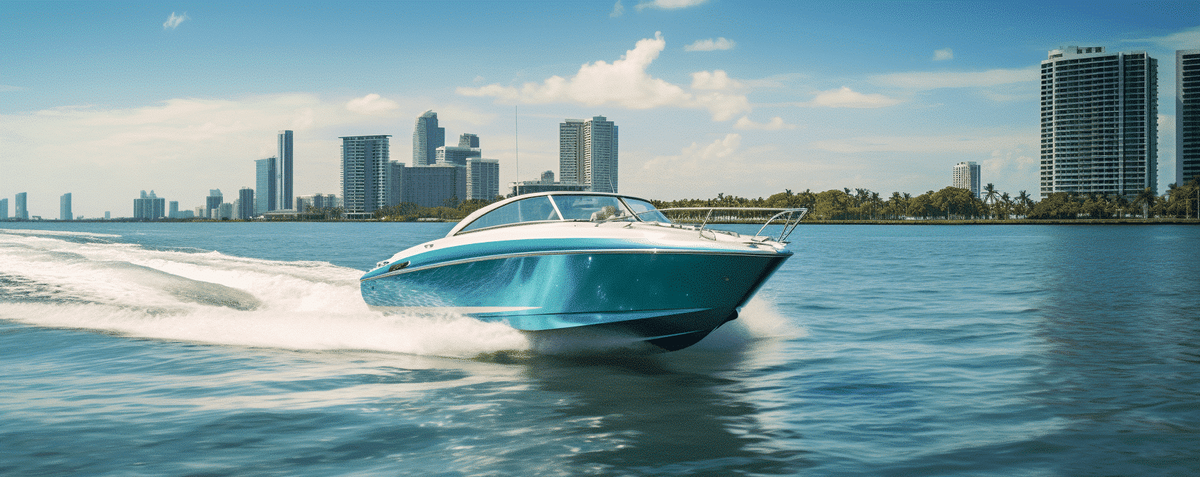 Motor boat speeding