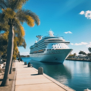 Cruise ship at Florida port
