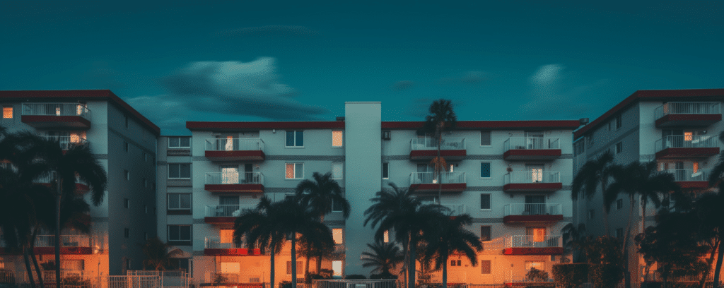 Apartment complex in Miami 