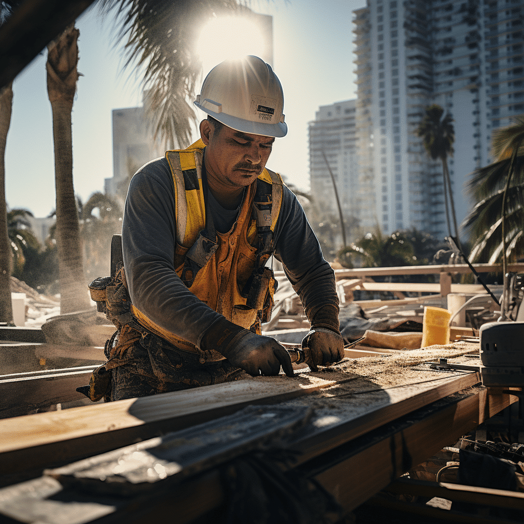 construction worker on job site