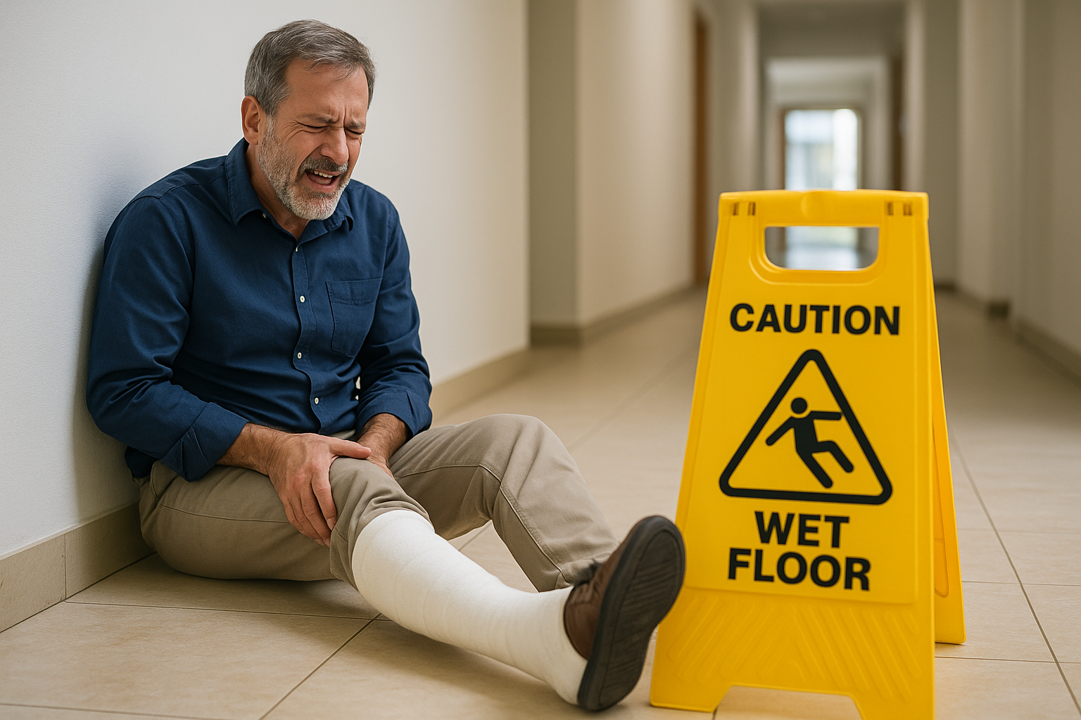broken bones after a slip and fall