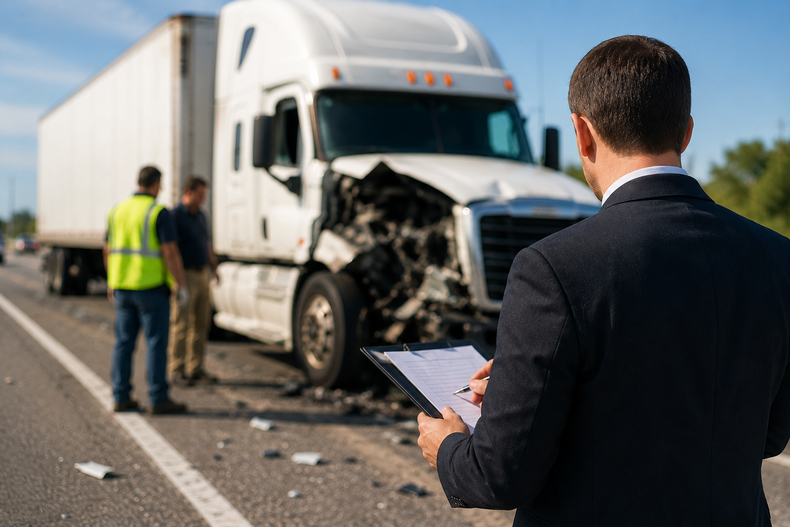 Abogado de accidentes de camiones después de un choque en Florida