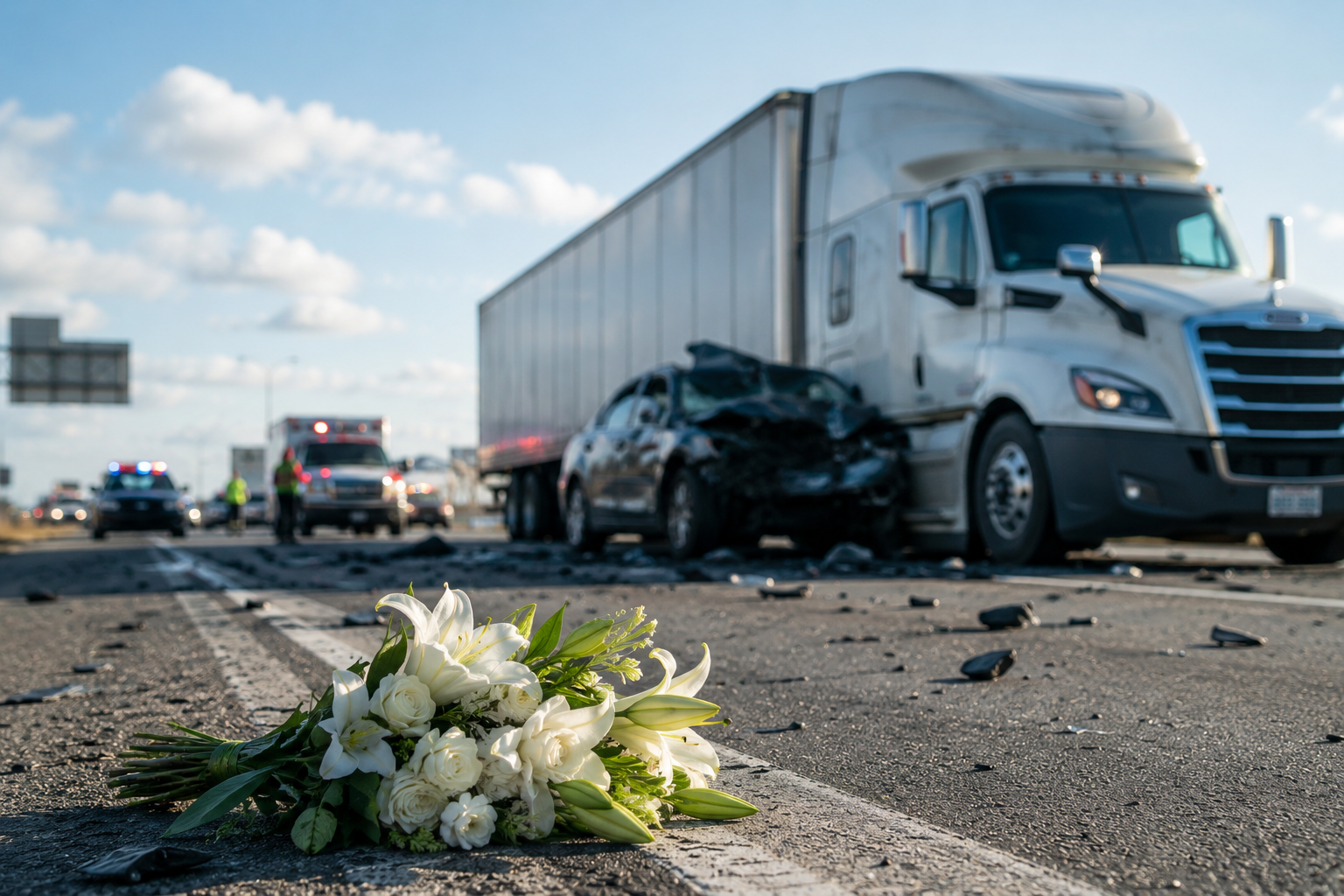 Muerte por negligencia en accidente de camión en Florida